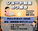1本3000円～！各種SNS用動画編集承ります ココナラ実績作りのため9月末まで低価格で承ります！ イメージ2
