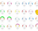 アイコンやステッカーに！似顔絵を制作します POPで愛着の湧くデザインを目指します イメージ3