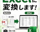 PDF・画像の表をExcelデータに変換します 紙や画像の面倒な表入力を、使えるExcelデータにします イメージ1