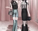 ホビ垢 量産型♡かわいい女の子イラストお描きします あなたのオリキャラを顔アップ〜全身で！アイコンやコテシにも！ イメージ8