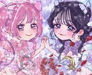 キラキラかわいいくあなたの個性を表現します そこに生きているようなキャラで心にのこる絵を イメージ9