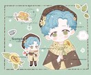 かわいいオリジナルのイラストを描きます ミニキャラ+普通頭身+小物セット！ イメージ4