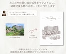 結婚式ウェルカムボード✿ 式場のスケッチを描きます 式場を【スケッチ】にして世界に一枚の記念に✎【お任せOK】 イメージ2