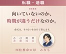 仕事運｜四柱推命｜転職の適性と動く時期を出します 向いていないのか、時期が違うだけなのか イメージ1