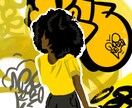 グラフィティと人を描きます ストリート好き必見！！あなたの写真を生かしたイラストに！ イメージ3