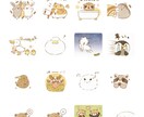 商用OK!絵本風かわいいLINEスタンプ作ります 企業様、個人様向けに♪販売までサポート致します！ イメージ3