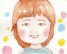 似顔絵を透明水彩でふんわり優しくお描きします プチギフトをお探しの方にオススメ♪ イメージ1