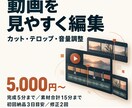 伝わる動画にカット・テロップ編集します 素材を整理し、見やすい一本に仕上げます イメージ1