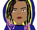 海外風の似顔絵、描きます 個性のある貴方だけの似顔絵、アイコン作成 イメージ3