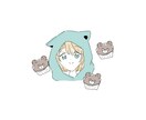 商業利用ok、ゆるイラスト描きます 目にとまる可愛らしいイラスト描きますアイコン、動画の立ち絵 イメージ4
