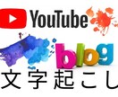 YouTube動画をブログ用に文字起こし致します 初めて方大歓迎！YouTube動画をブログに活用し効率UP！ イメージ1