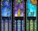 背景ありステンドグラス風イラストを描きます 貴方のイメージを幻想的なステンドグラス風に イメージ4