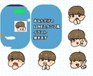 あなただけのイラストを描きます 世界に1つ！LINEスタンプ風イラスト5枚セットで描きます！ イメージ1