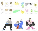 オリジナルキャラクター作成等を致します チャームポイントをお聞きしオリジナルキャラ、アイコン等作成 イメージ1