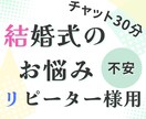 結婚式の相談承ります リピーター様専用プランです。初回の方はご利用いただけません イメージ1