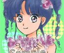 少女まんが風☆女の子のバストアップイラスト描きます SNS用アイコンやちょっとしたカットが必要な方に イメージ1