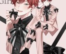 透明感×重厚感のあるイラストを仕上げます キャラ一枚絵、立ち絵、サムネイル、歌ってみたイラストなど イメージ1