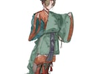 シンプルな人物イラストを制作します 中性的な人物・着物のイラストが得意です。 イメージ5
