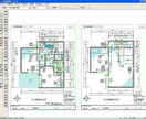 簡単な間取図をJWCADで起こしてPDFにします これから家を建てる方。昔の青焼き図面をデータ化したい方。 イメージ1