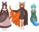 東方キャラや商業キャラなどの立ち絵を描きます 動画作成やTRPG動画用に絵を描きます イメージ1