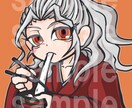 SNS用イラストアイコン描きます ポップとダークなデフォルメアイコン イメージ2