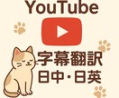 YouTube字幕翻訳｜中国語｜英語対応します 日本在住中国人／口語自然化／ニュアンス重視 イメージ1