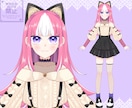 自然な動きのLive2Dモデルを制作をしますます 選べるプラン！一括制作も承ります！ イメージ5