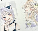女の子のイラストを描きます プレゼント、インテリア、コレクションにいかがでしょうか。 イメージ1