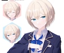 商用費込み◎バストアップイラストを作成します Vtuber様のサムネイルなどに！ イメージ4