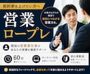 現役の営業責任者が商談ロープレします 100名育成の経験で、商材に合わせた売れる型をご提案 イメージ1