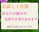 お試し１往復、あなたの悩みや気持ちを受け止めます 否定をせず、ありのまま、あなたの心に寄り添います イメージ1