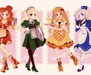 可愛い衣装を着た女の子描きます ●アイコン、似顔絵、イメージイラスト、オリキャラなど イメージ8