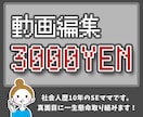 動画編集3000円で承ります ！！！条件が合う方は超お得です！！！ イメージ1