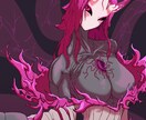 一枚絵、キャラデザ描きます 人外娘系、ギャル系の女の子をメインで描きます！！ イメージ1