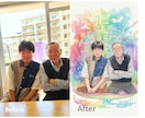 思い出の写真をAIでやさしいイラストに仕上げます 見るたびにやさしい気持ちになれる1枚に イメージ2
