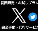 初回限定！X（旧Twitter）運用代行します 【完全手動】毎日コツコツ作業代行で自然なフォロワー増加 イメージ1