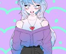 平成感のある絵柄で女の子描きます 平成感のある絵柄、ロリっぽい女の子が好きですが男性も描けます イメージ4
