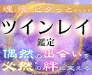一生涯、寄り添う関係【ツインレイ】か徹底鑑定します せっかく結ばれる運命なのに…。後悔される前に早めの鑑定を。 イメージ1
