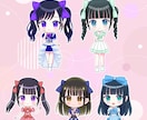 ミニキャラ★アイドルのメッセージカードを作成します シンプル・簡易向けメセカ制作★最短2日★印刷代行対応もお任せ イメージ2