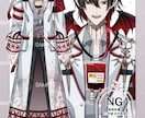 イケメン男性Vtuberデビューセット制作します かっこいい/かわいいキャラでロゴ・SDキャラ込みの一括制作！ イメージ7