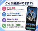 ショート動画を編集しますます SNS向けに見やすく丁寧に編集します イメージ2
