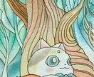 ポップなイラストを描きます 色鉛筆で描きます。モノクロも大丈夫です。 イメージ3