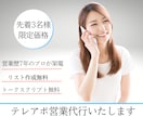 プロの営業マンがテレアポ営業いたしますます リスト作成無料！トークスクリプト作成無料！ イメージ1
