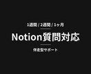 チャット定額でNotionの質問｜伴走サポートます Notionの"一人で詰まる時間"をゼロにします イメージ1