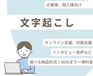会議・インタビュー専門文字起こしをします 文字に起こして思考をスッキリ整理 イメージ1