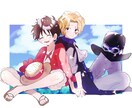 あなたの好みのキャラを描きます かわいい女の子男の子を描きます。光の表現が得意です。 イメージ5