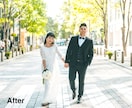 最安値！結婚式写真レタッチ・ブライダル補正します 肌・体型を自然に補正＋背景も美しく仕上げます。 イメージ4