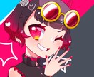 SNS用のアイコンを描きます 原色に近い色を使うので結構目立つと思います イメージ3