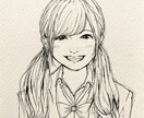 優しい雰囲気の似顔絵をお描きします バストアップのお顔を水彩色鉛筆でお描きします イメージ2