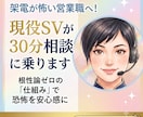 架電が怖い営業職へ！現役SVが30分相談に乗ります ​一人で悩まなくて大丈夫！根性論ゼロで架電の不安を一緒に解消 イメージ1